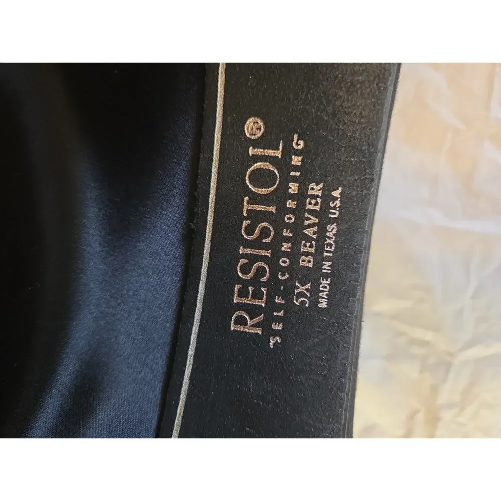 VintageRESISTOL self Confirming 5X Beaver Made In The Usa Texas Size 7 3/8￼￼